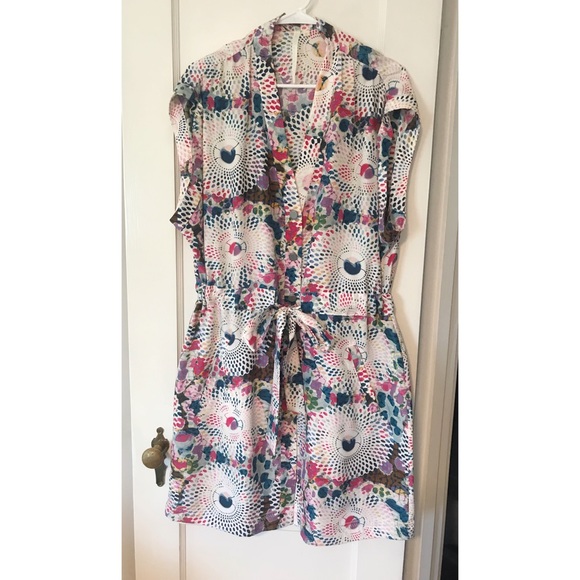RACHEL Rachel Roy Dresses & Skirts - Rachel Roy TieDye Silk Dress sz L